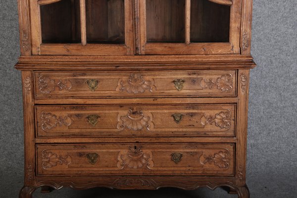 Baroque Showcase in Oak with Rocilla Carvings, 1760s-DXD-1703592