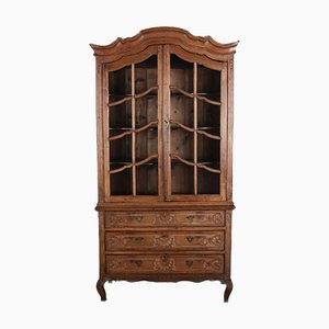 Baroque Showcase in Oak with Rocilla Carvings, 1760s-DXD-1703592