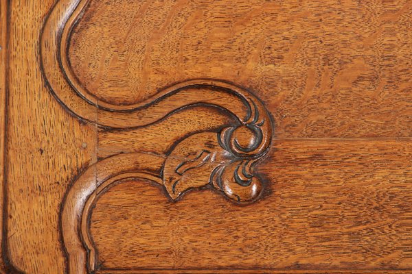 Baroque Showcase Secretaire in Oak, 1760s-DXD-1132914