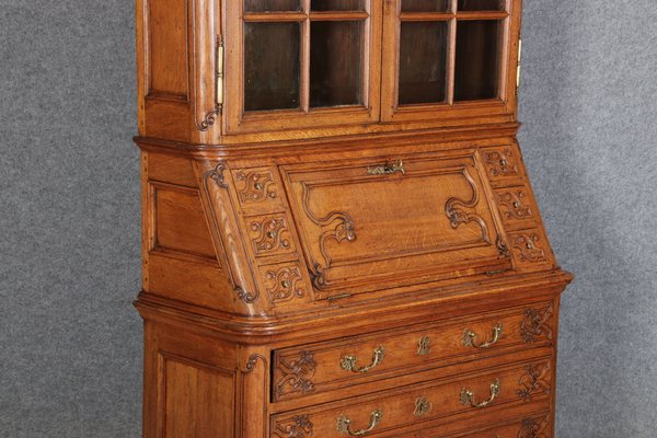 Baroque Showcase Secretaire in Oak, 1760s-DXD-1132914