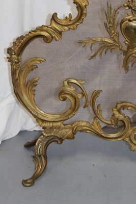 Baroque Style Bronze Fireplace Screen Guard, 1894-NAD-2026009