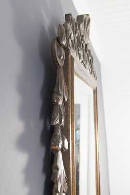 Baroque Style Carved Wooden Wall Mirror, 1930s-KEG-709543