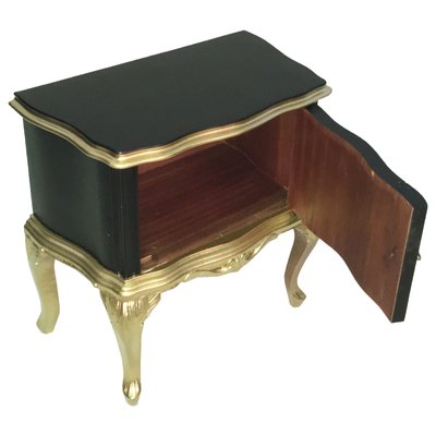 Baroque Style Italian Walnut Veneer Nightstand, 1920s-NJV-571956