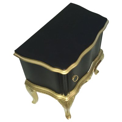 Baroque Style Italian Walnut Veneer Nightstand, 1920s-NJV-571956