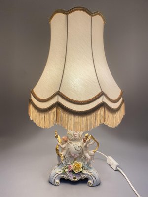 Baroque Style Table Lamps in Porcelain by Rudolf Kämmer, Thuringia, Germany 1950s, Set of 2-CZ-1794506