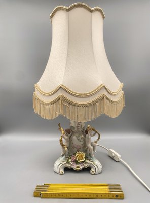 Baroque Style Table Lamps in Porcelain by Rudolf Kämmer, Thuringia, Germany 1950s, Set of 2-CZ-1794506