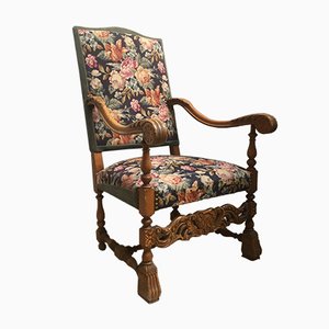 Baroque Style Throne Armchair, 1940s-WQQ-1005592