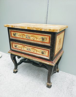 Baroque Style Venetian Commode with Polychrome-FSD-1170197