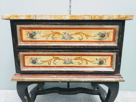 Baroque Style Venetian Commode with Polychrome-FSD-1170197