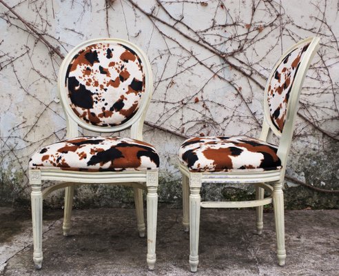 Baroque Style Wooden Dining Chairs, 1980s, Set of 6-KNM-858533