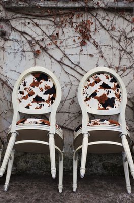 Baroque Style Wooden Dining Chairs, 1980s, Set of 6-KNM-858533