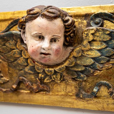 Baroque Supraport with Winged Putti, 18th Century-VEI-2022798