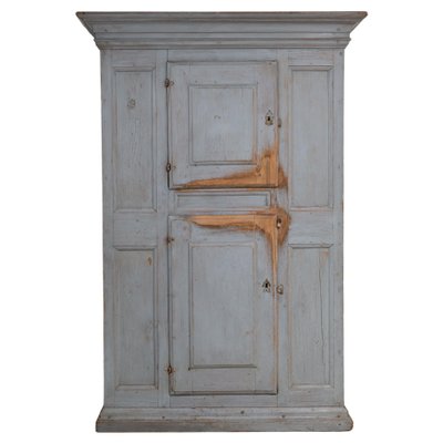 Baroque Swedish Pine Painted Redwood Cabinet, 1700s-MJF-1192871