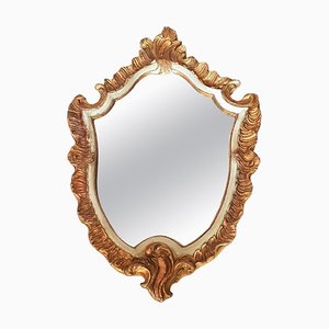 Baroque Wall Mirror in Gold-Plated Wood, 18th-Century, France-POM-1259015