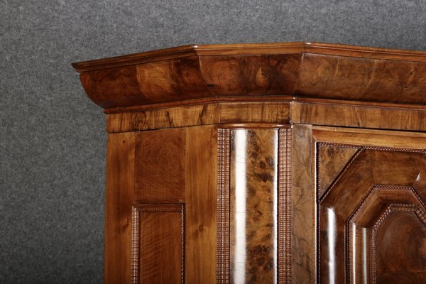 Baroque Walnut Cabinet with Carvings, 1700s-DXD-931670