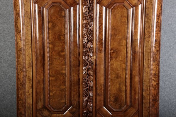 Baroque Walnut Cabinet with Carvings, 1700s-DXD-931670