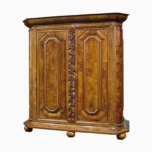 Baroque Walnut Cabinet with Carvings, 1700s-DXD-931670