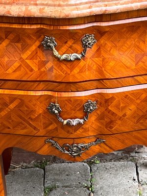 Baroque Walnut Intarsia Chest of 2 Drawers-NGU-1819551