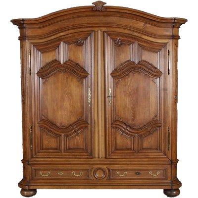 Baroque Wardrobe in Oak, 1750s-DXD-1790233