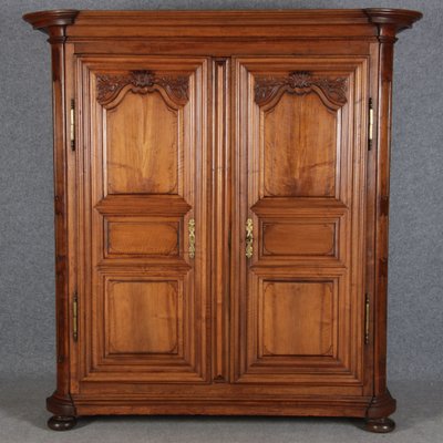 Baroque Wardrobe in Walnut, 1750s-DXD-1790272