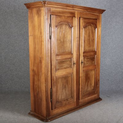 Baroque Wardrobe in Walnut, Freiburg, Switzerland, 1800s-DXD-1790540