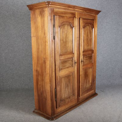 Baroque Wardrobe in Walnut, Freiburg, Switzerland, 1800s-DXD-1790540