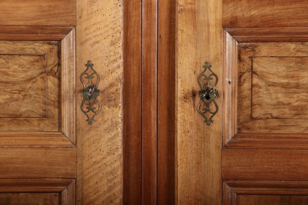 Baroque Wardrobe in Walnut, Freiburg, Switzerland, 1800s-DXD-1790540