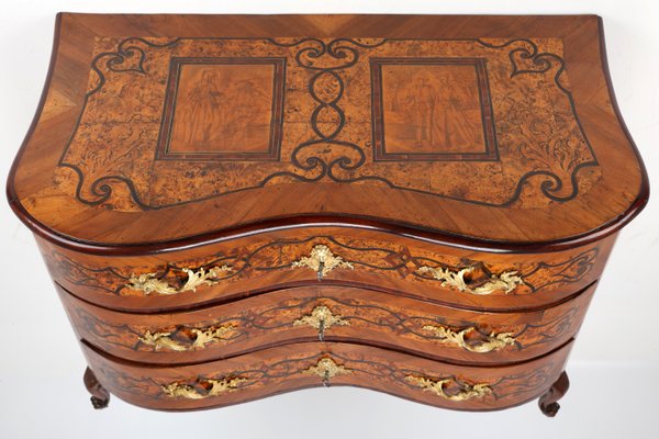 Baroque Wedding Chest of Drawers in Walnut, 1760-NYZ-2016201