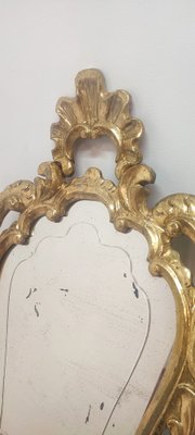 Baroque Wood and Gold Leaf Mirror, Spain, 1950s-RGF-1332895