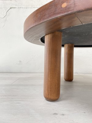 Barrois Style Coffee Table in Wood and Ceramic, 1960s-UX-1245400