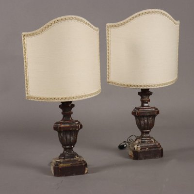 Bas-Relief Converted Vase Table Lamps, Early 19th Century, Set of 2-VMM-2041494