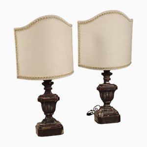 Bas-Relief Converted Vase Table Lamps, Early 19th Century, Set of 2-VMM-2041494