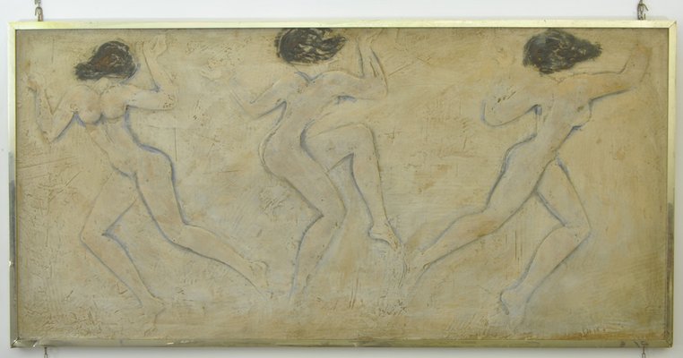 Bas-Reliefs with Figures of Women, England, 1940, Scagliola, Set of 2-WFB-1069087