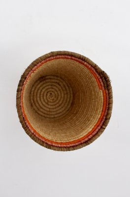 Basket Raffia Brass, Vienna, 1950s-NB-1345990