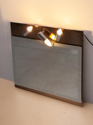 Bathroom Illuminated Mirror from Isa, Italy, 1970s-KL-1804763