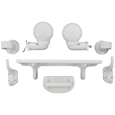 Bathroom Set from Ditmar Urbach, 1928, Set of 8-TZ-740837