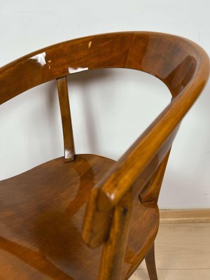 Bauhaus Armchair by Rockhausen, Polished Wood, Germany circa 1930-NNB-1168385