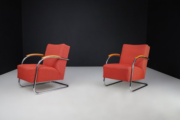 Bauhaus Armchairs by Mucke & Melder, 1930s, Set of 2-TRW-1747901