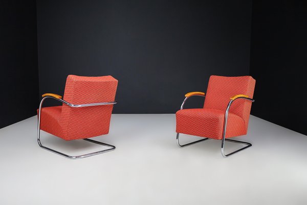 Bauhaus Armchairs by Mucke & Melder, 1930s, Set of 2-TRW-1747901