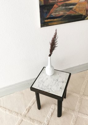 Bauhaus Art-Deco Flower Side Table in Marble, 1930s-FW-1819165