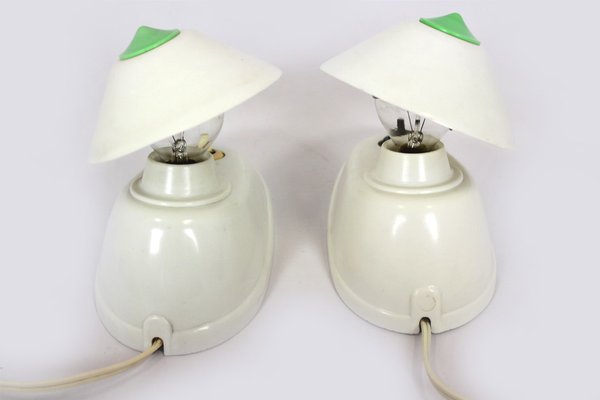 Bauhaus Bakelite Table Lamps from Esc, 1940s, Set of 2-WVS-1705734