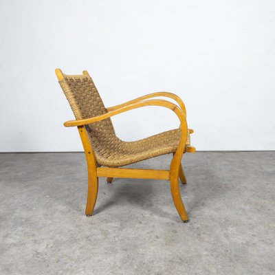 Bauhaus Beech and Rope Armchair by Erich Dieckmann, 1930s-TLV-1762827