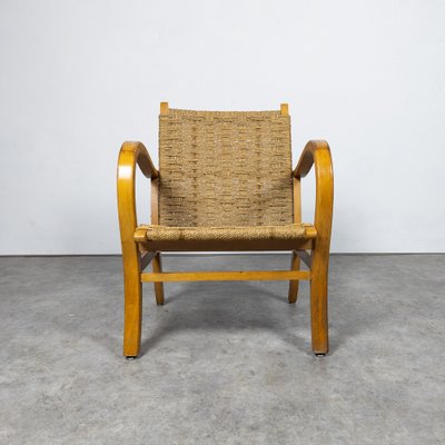 Bauhaus Beech and Rope Armchair by Erich Dieckmann, 1930s-TLV-1762827