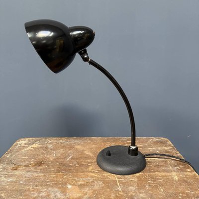 Bauhaus Black Table Light from Beha, 1930s-NPL-2022258