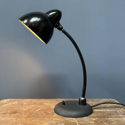 Bauhaus Black Table Light from Beha, 1930s-NPL-2022258