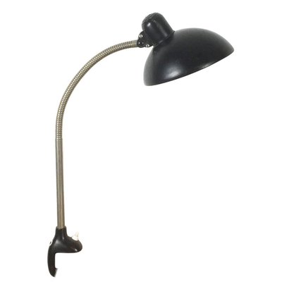 Bauhaus Black Table or Desk Lamp by Christian Dell for Kaiser Idell / Kaiser Leuchten, 1950s-QZ-1052973