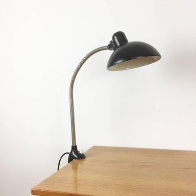 Bauhaus Black Table or Desk Lamp by Christian Dell for Kaiser Idell / Kaiser Leuchten, 1950s-QZ-1052973