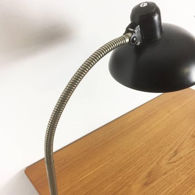 Bauhaus Black Table or Desk Lamp by Christian Dell for Kaiser Idell / Kaiser Leuchten, 1950s-QZ-1052973