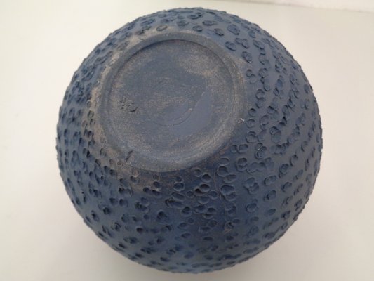 Bauhaus Blue Studio Ceramic Vase by Heiner Hans Körting, 1940s-RDW-733096