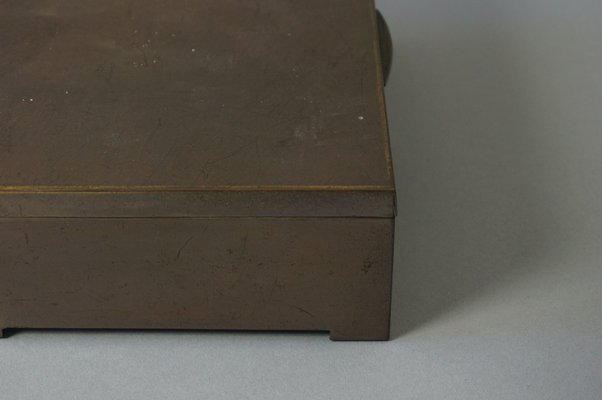 Bauhaus Brass Cigar Box from Erhard & Söhne-RST-1233388